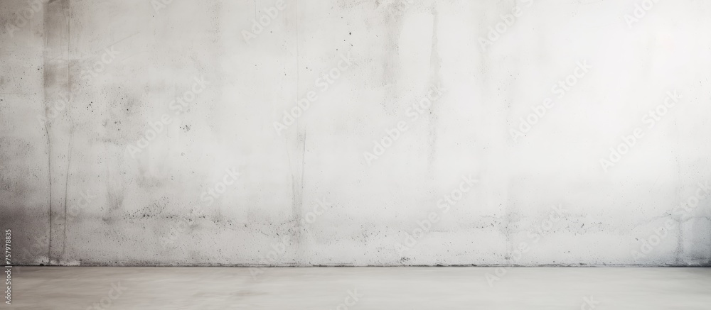 Minimalist Industrial Aesthetic with Concrete Floor and White Wall Background Minimalist Industrial Aesthetic with Concrete Floor and White Wall Background