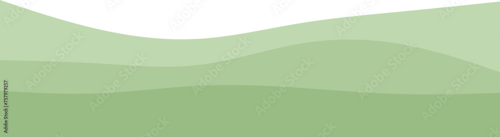 Obraz premium Layer Green Wave illustration Decoration