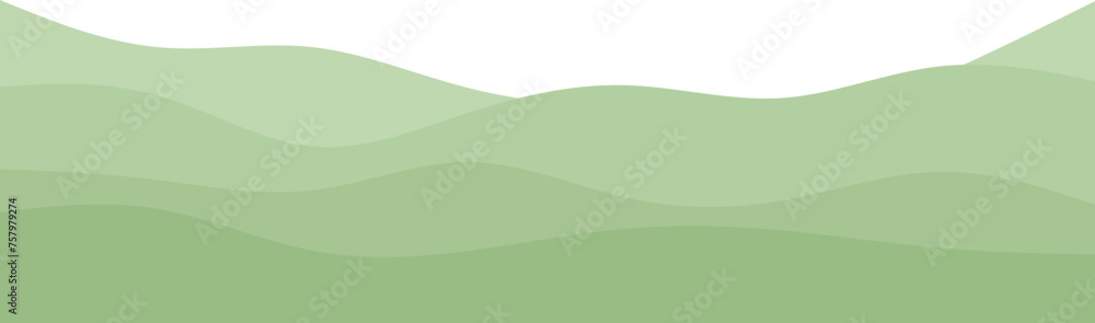 Layer Green Wave illustration Decoration Layer Green Wave illustration Decoration