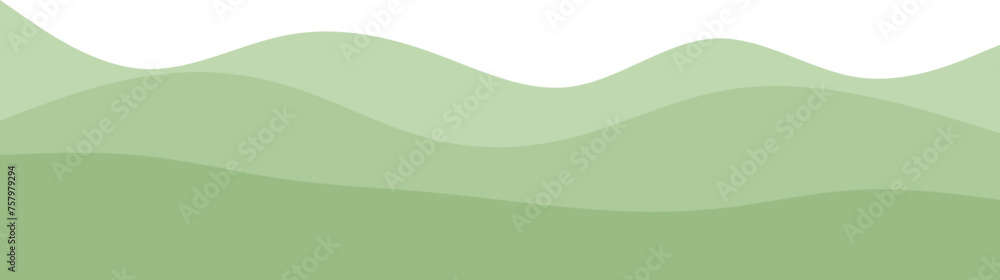 Layer Green Wave illustration Decoration