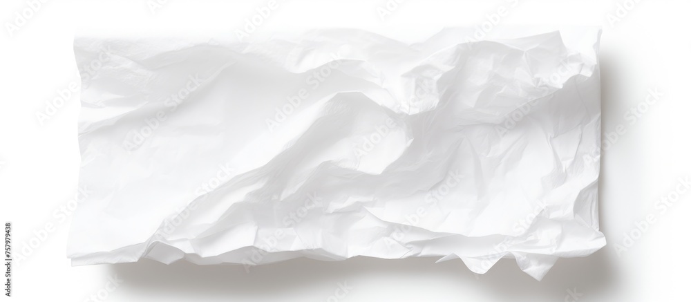 Obraz premium White tissue paper on a white background