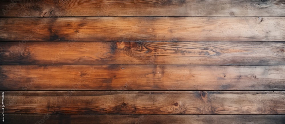 Rustic Wooden Wall with Unique Brown Stain Providing Natural Texture Background Rustic Wooden Wall with Unique Brown Stain Providing Natural Texture Background