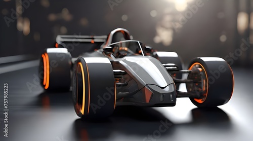 the futuristic race car epitomizes the advancements in automotive technology, promising a thrilling ride into the future