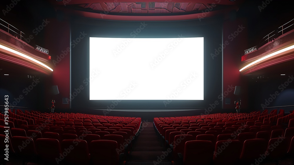 Obraz premium Empty Projection Screen Clipart Design Illustration