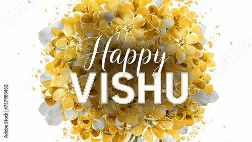 Happy Vishu, Kerala Festival, Cassia Fistula  photo