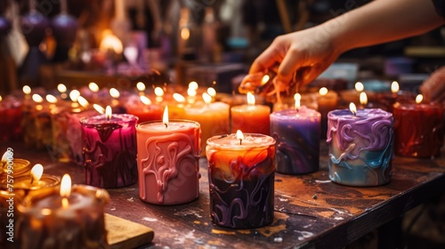 A creative lesson in making fashionable candles with your own hands. A workshop for making scented candles.