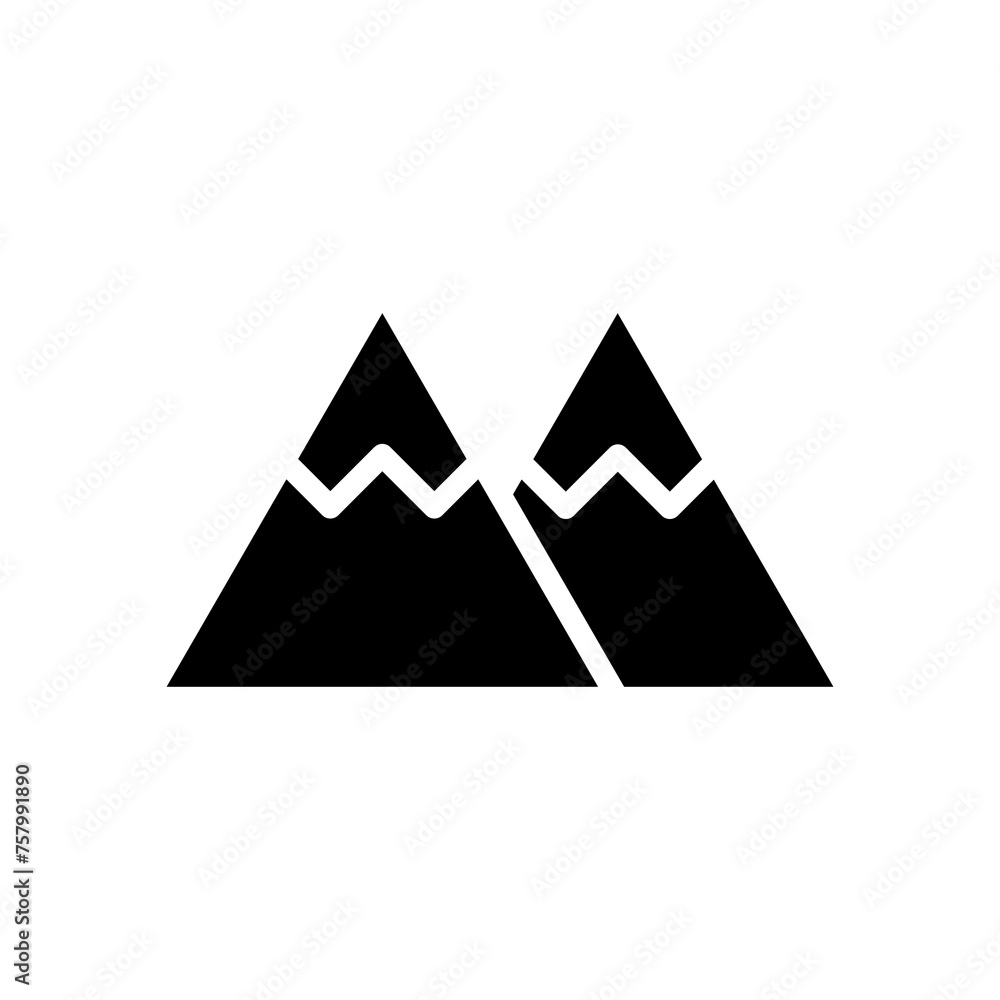 mountain icon symbol vector template mountain icon symbol vector template