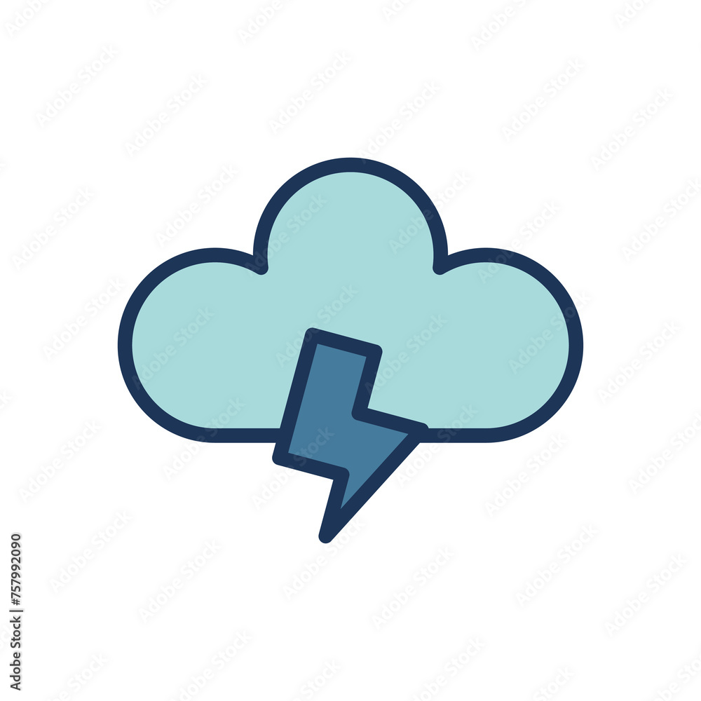 lightning icon symbol vector template lightning icon symbol vector template