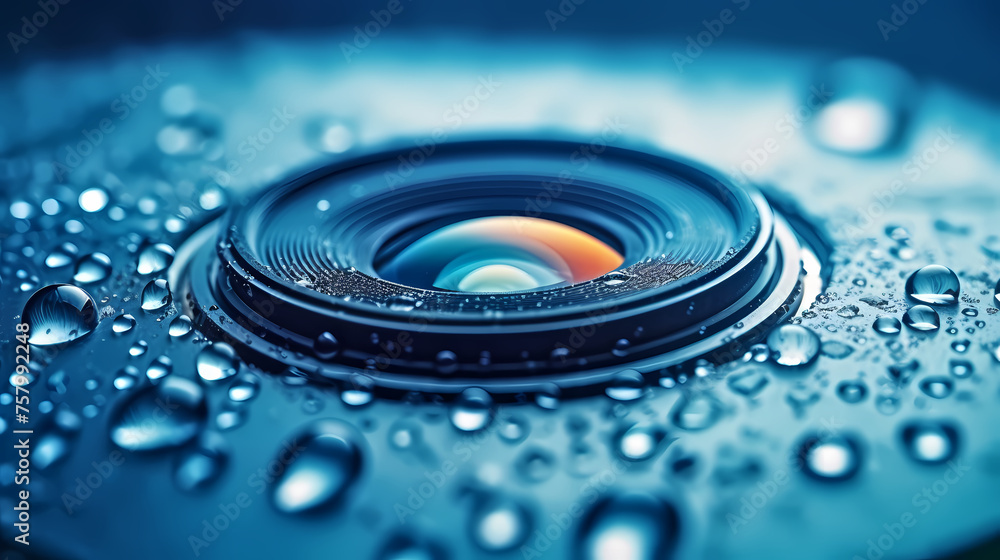 Close-up of camera lens capturing details Close-up of camera lens capturing details