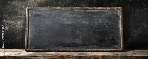 Classic blackboard evoking educational nostalgia.