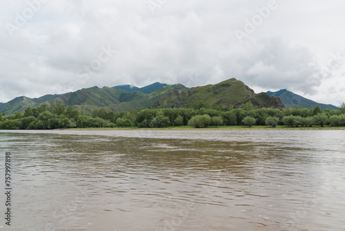 lake and mountains