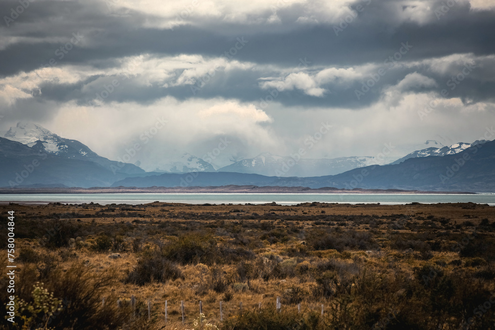 Lake Argentino view from the road Patagonia landscape El Calafate