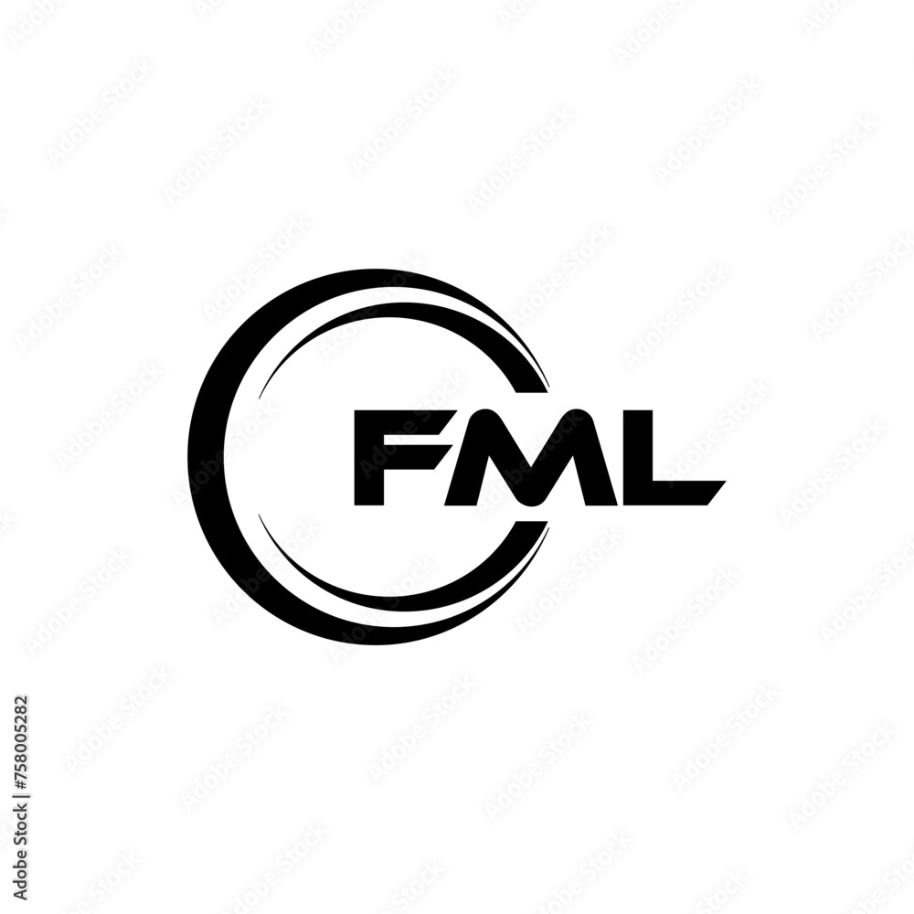 FML letter logo design in illustration. Vector logo, calligraphy designs for logo, Poster, Invitation, etc. FML letter logo design in illustration. Vector logo, calligraphy designs for logo, Poster, Invitation, etc.