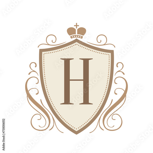 elegant monogram design template. vector