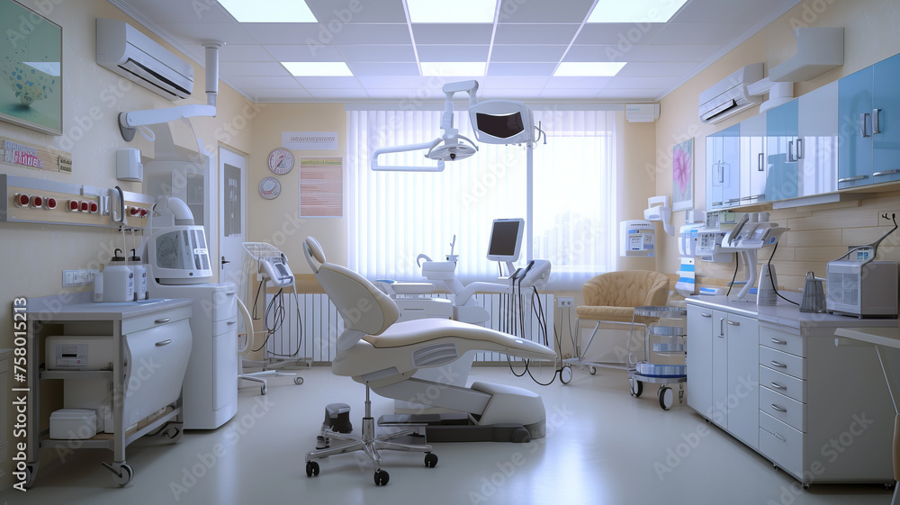 State-of-the-art medical equipment adorns a well-equipped facility AI Generative. State-of-the-art medical equipment adorns a well-equipped facility AI Generative.