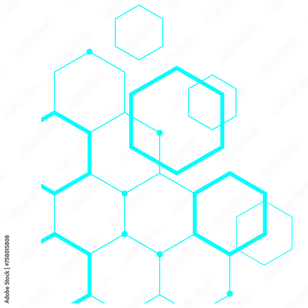 Hexagon Outline Corner Hexagon Outline Corner