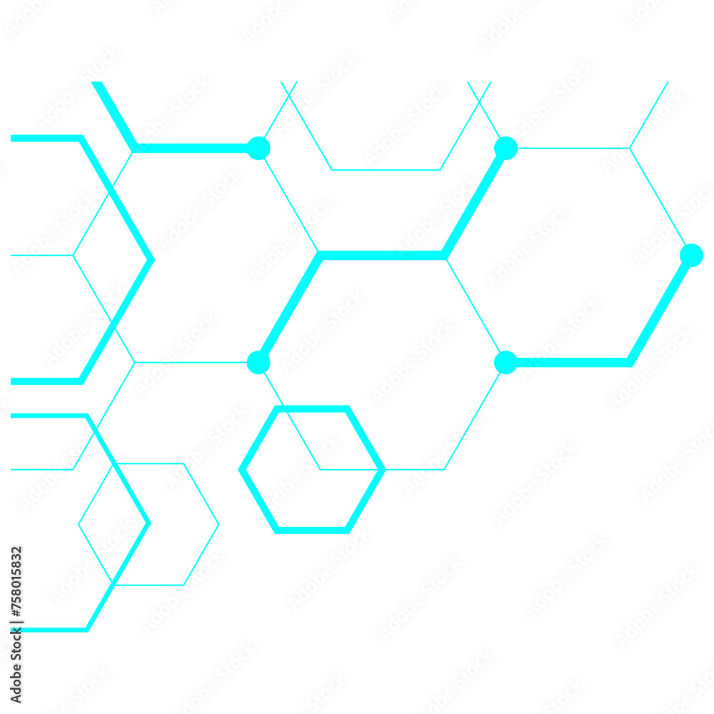 Hexagon Outline Corner Hexagon Outline Corner
