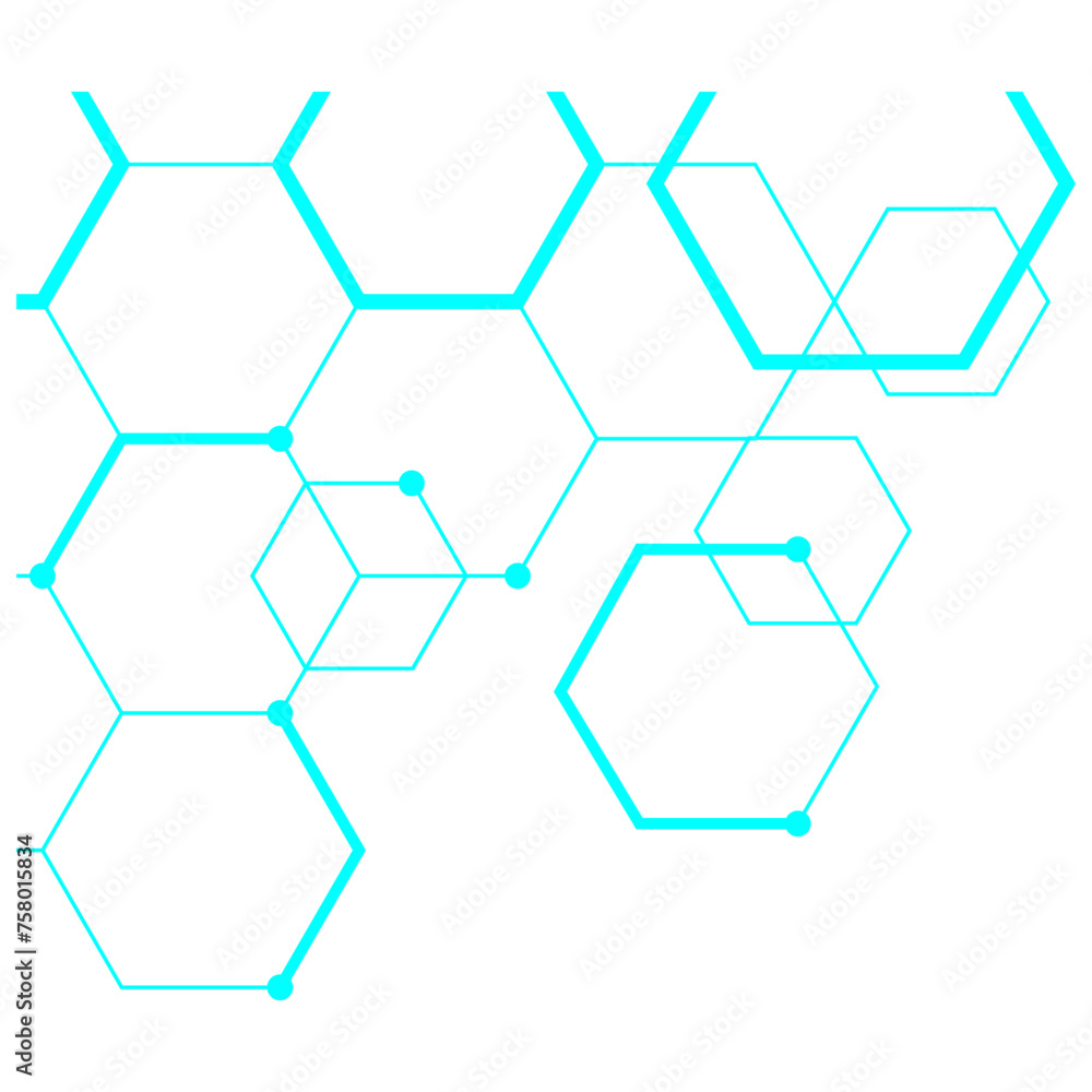 Hexagon Outline Corner Hexagon Outline Corner