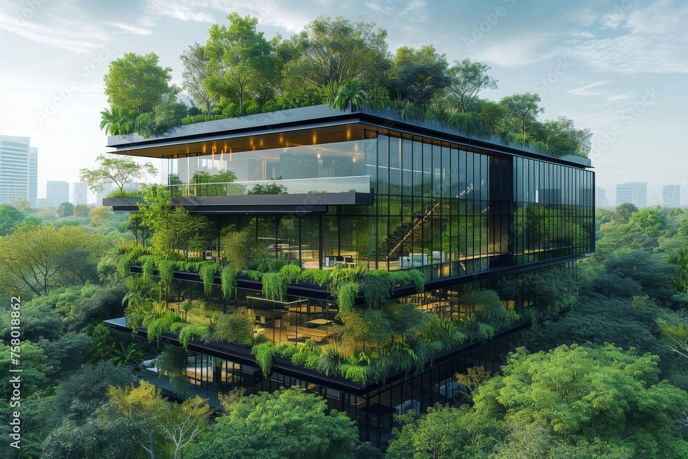 A sustainable office building with a resilient design