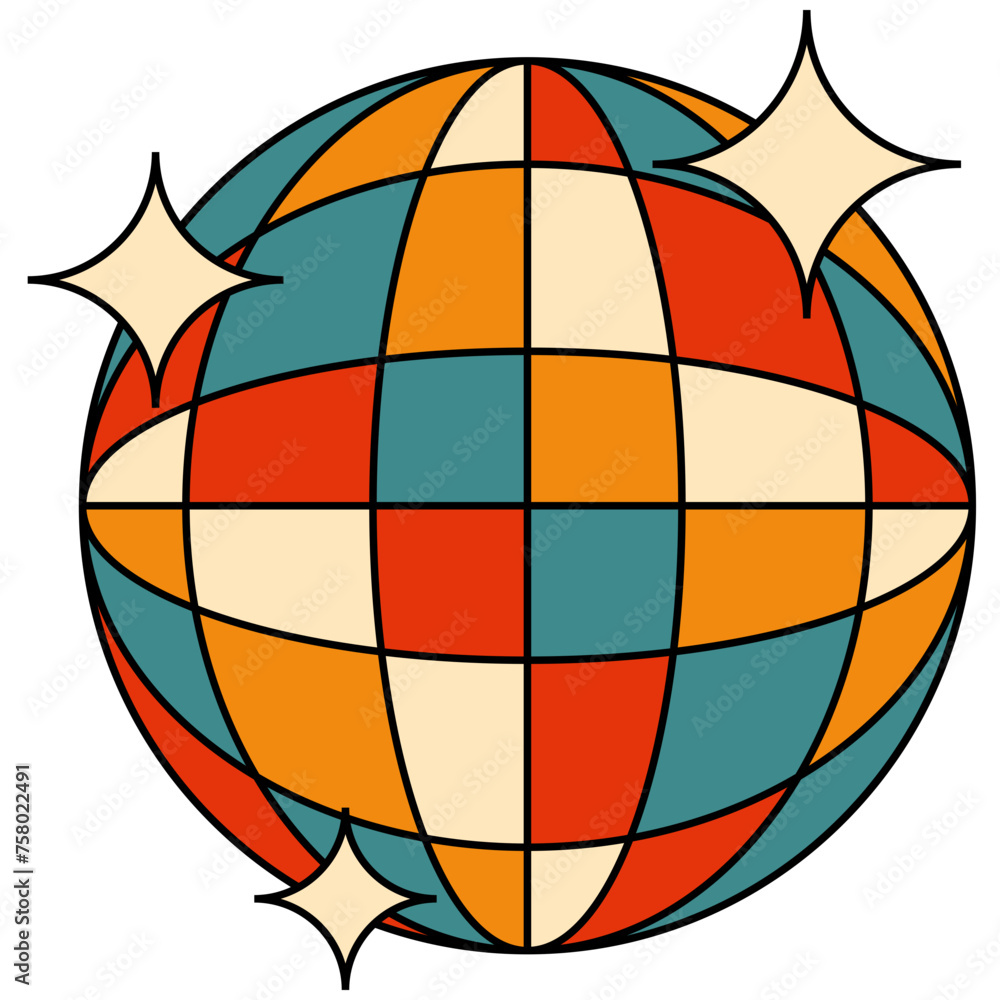Obraz premium Retro Disco Ball