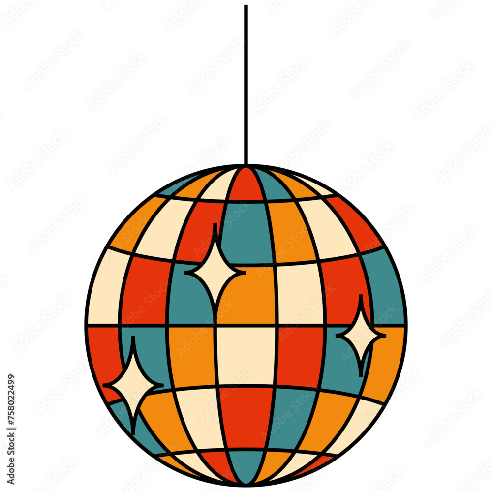 Obraz premium Retro Disco Ball