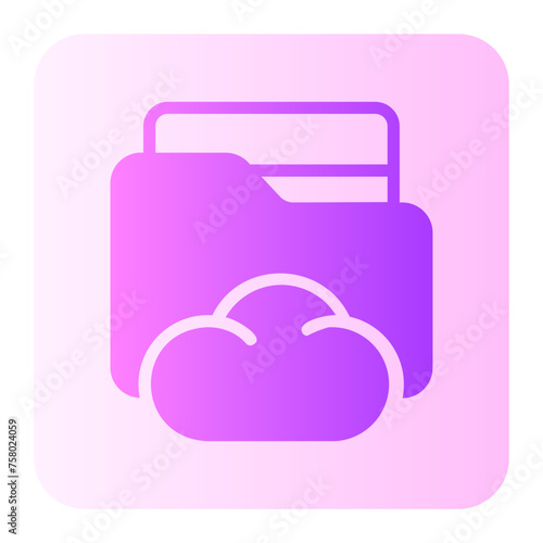 backup copy gradient icon