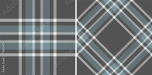 Plaid tartan pattern of seamless texture textile with a vector check fabric background.