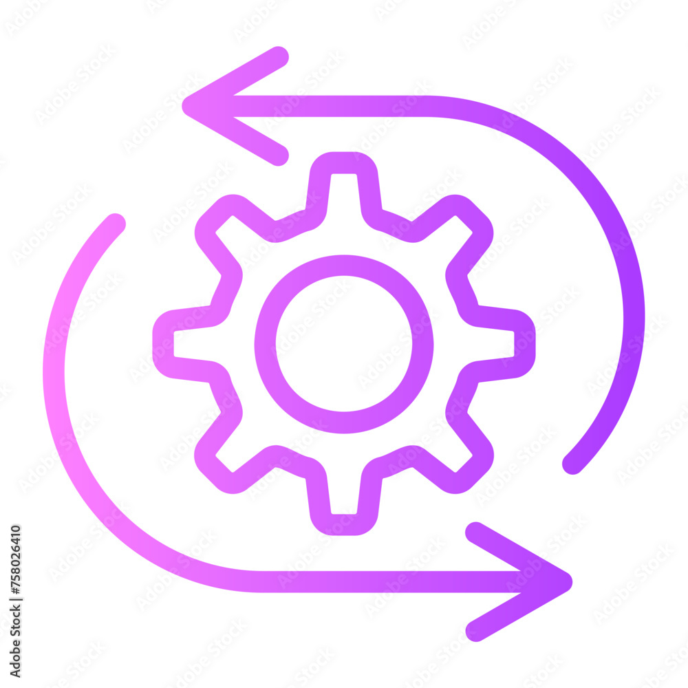 digital asset management gradient icon digital asset management gradient icon