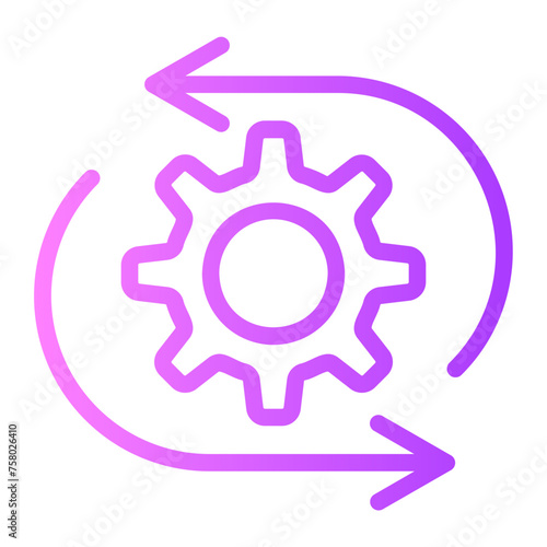 digital asset management gradient icon