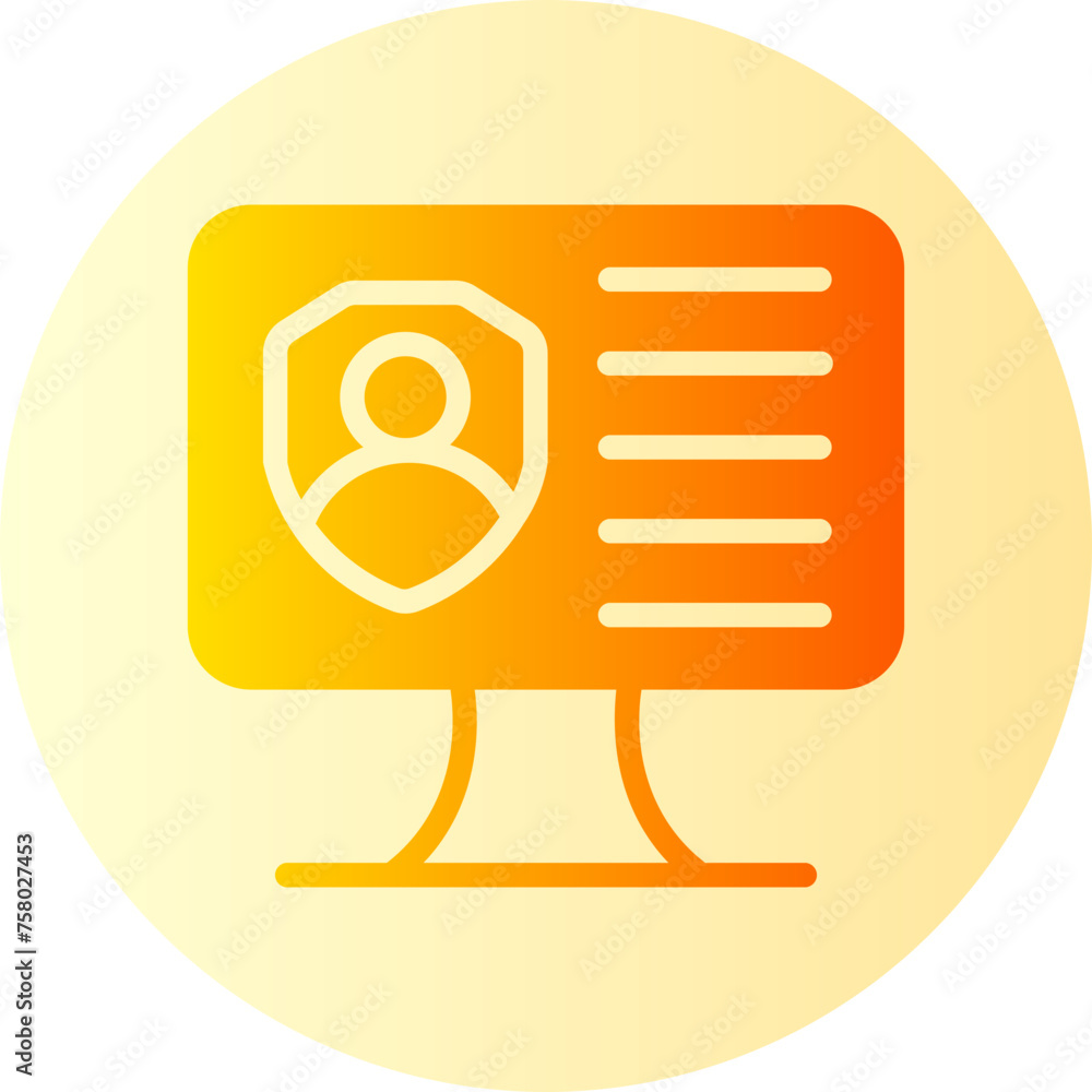 security gradient icon security gradient icon