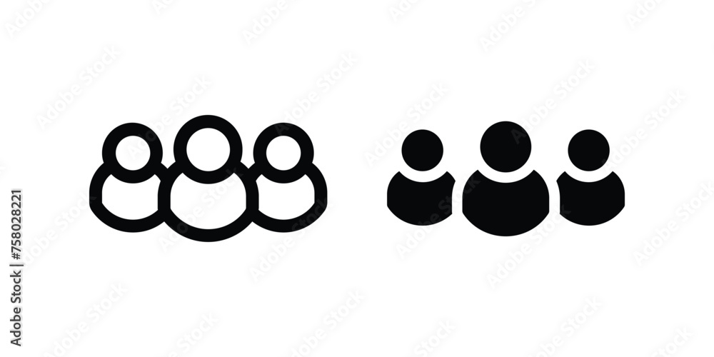 Group icon. team sign. flat illustration of vector icon Group icon. team sign. flat illustration of vector icon