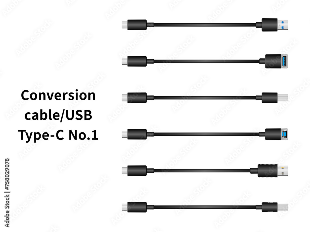 変換ケーブル/USB Type-C No.1