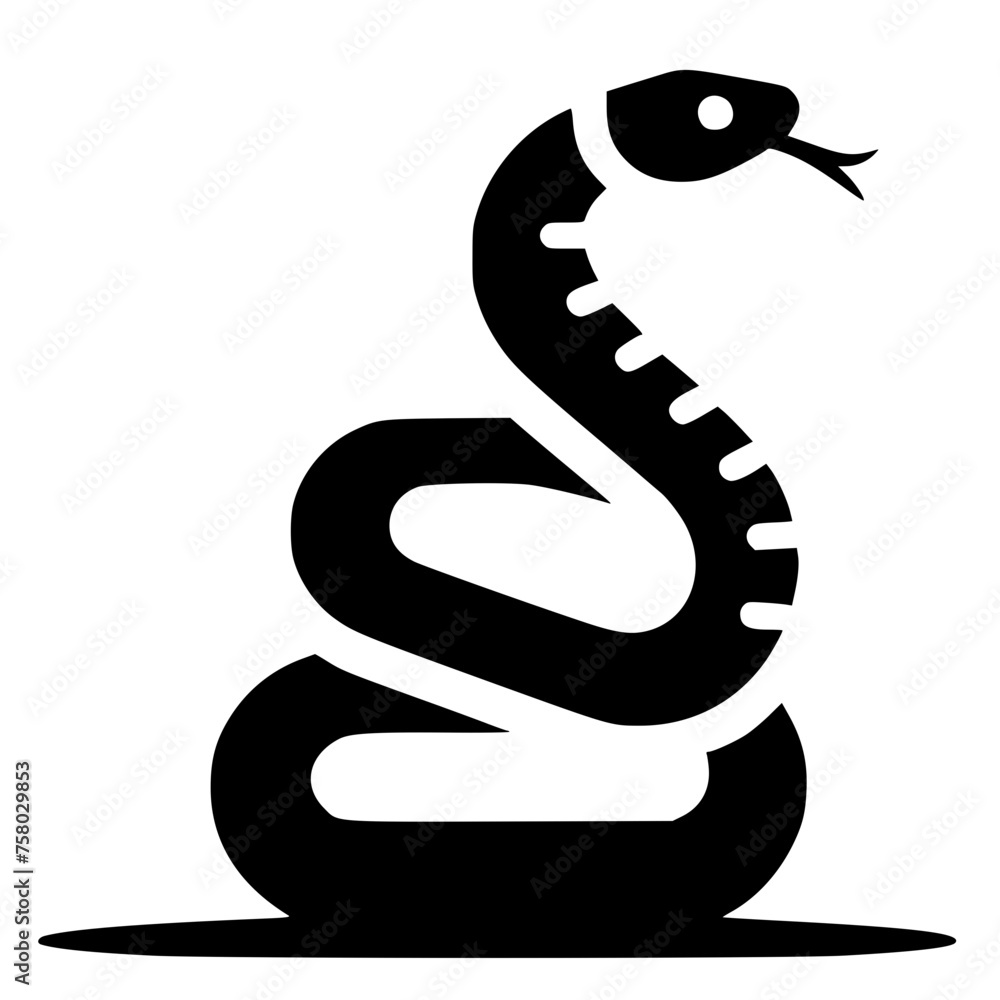 Fototapeta premium snake in the form of snake