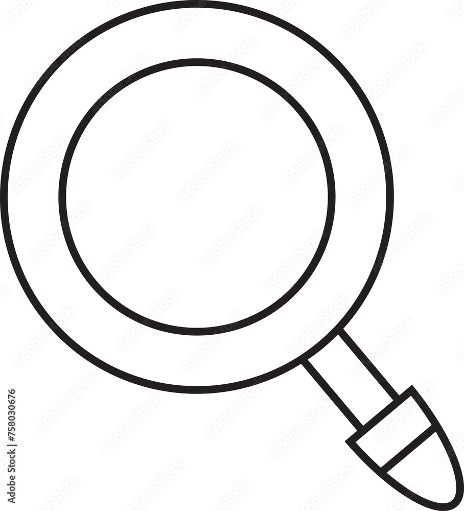 Magnifying Glass Line Icon Magnifying Glass Line Icon
