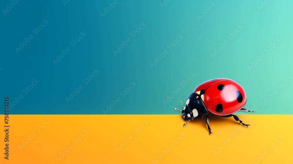 Macro shot, beautiful ladybug Macro shot, beautiful ladybug