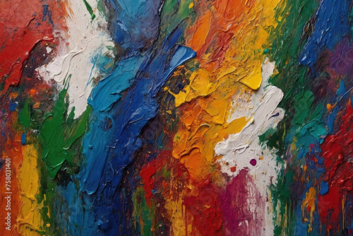 Abstract oil paint texture background, Colorful wall texture background.