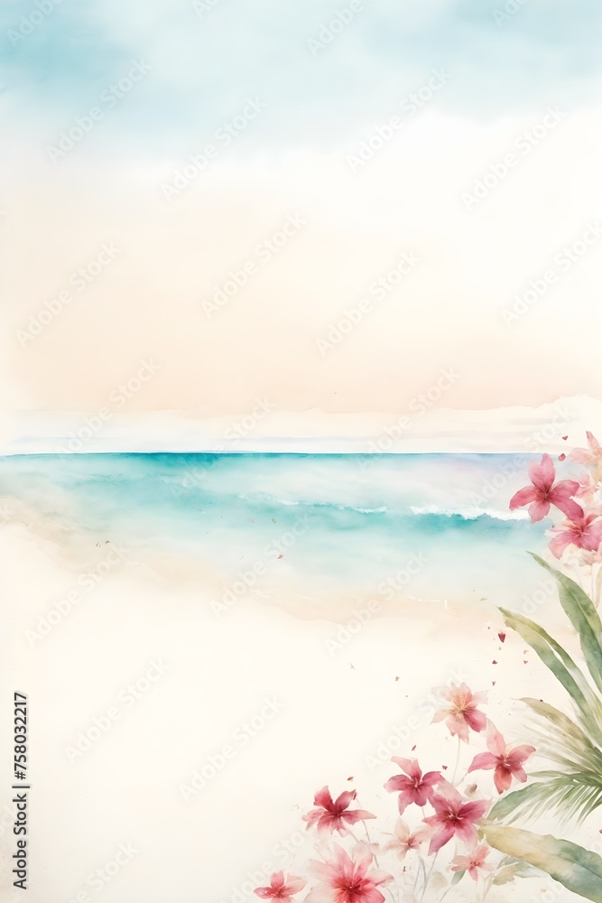 Vorlage - Urlaubsgefühl - Erholung - Blüten Vorlage - Urlaubsgefühl - Erholung - Blüten