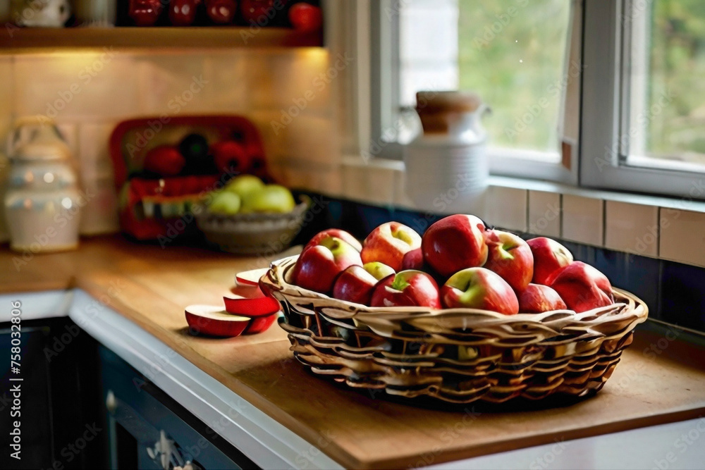 red apple in the basket abstract backgrounds red apple in the basket abstract backgrounds