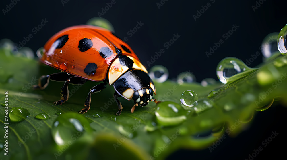 A ladybug on the background A ladybug on the background