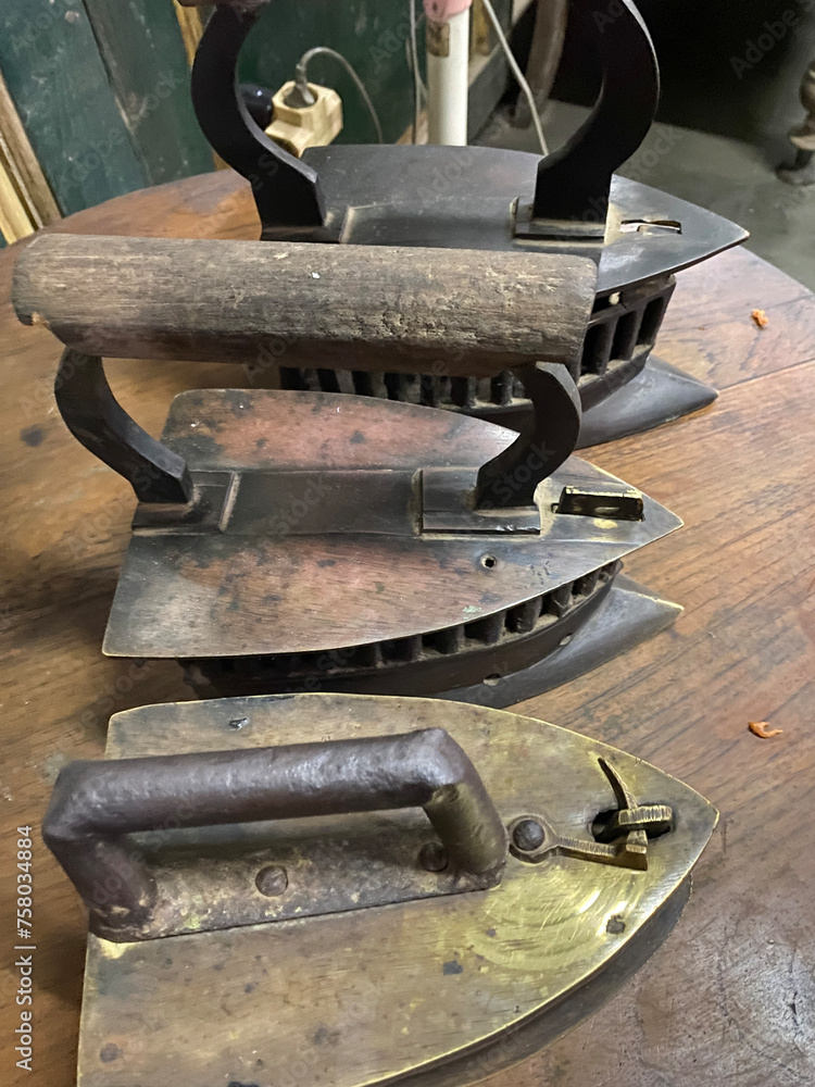 Old school irons were made from iron using charcoal Old school irons were made from iron using charcoal