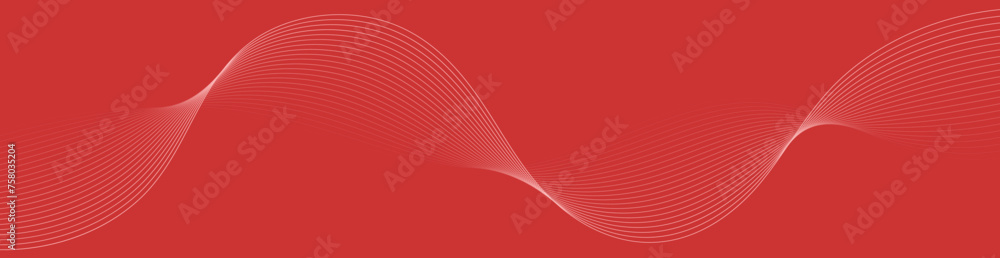 Abstract background with waves for banner. Web banner size. Vector background with lines. Element for design isolated. Red gradient. Love. Women's Day. Valentine's Day Abstract background with waves for banner. Web banner size. Vector background with lines. Element for design isolated. Red gradient. Love. Women's Day. Valentine's Day