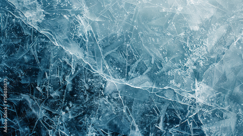 Ice texture, cracked and scratched frosted surface, abstract winter season background Ice texture, cracked and scratched frosted surface, abstract winter season background