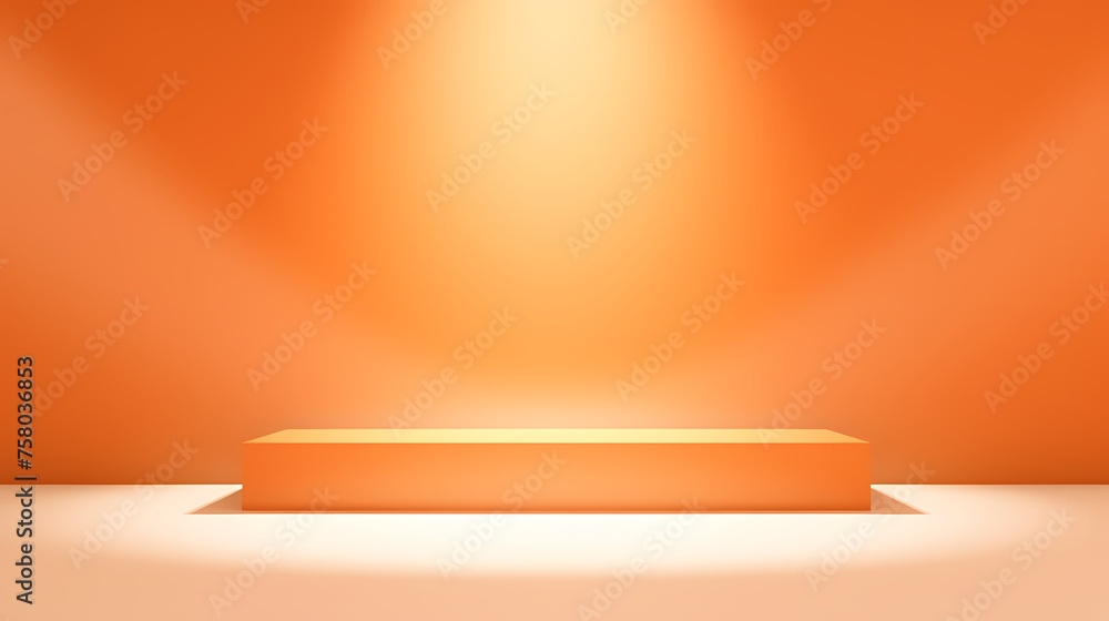Light trails on podium, minimal abstract product placement background Light trails on podium, minimal abstract product placement background