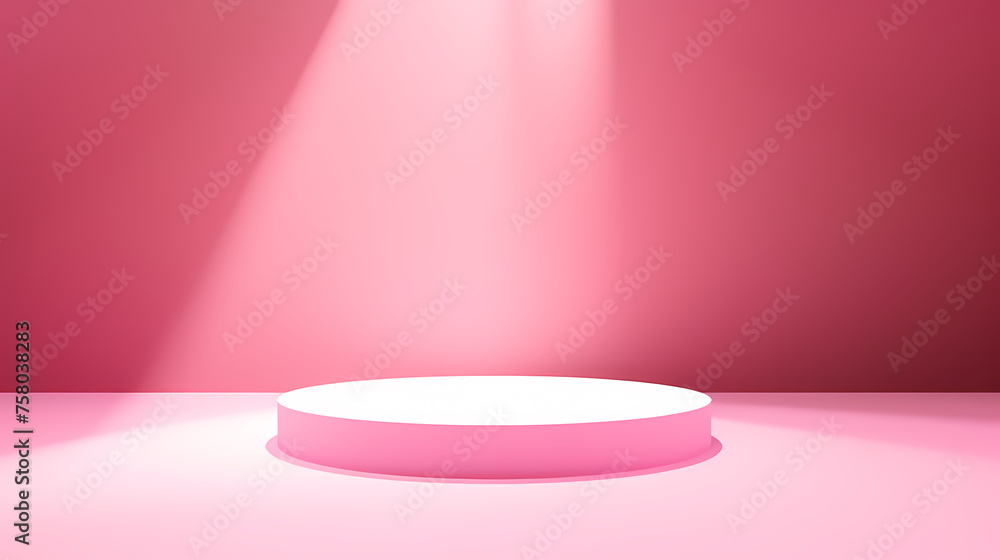 Light trails on podium, minimal abstract product placement background Light trails on podium, minimal abstract product placement background