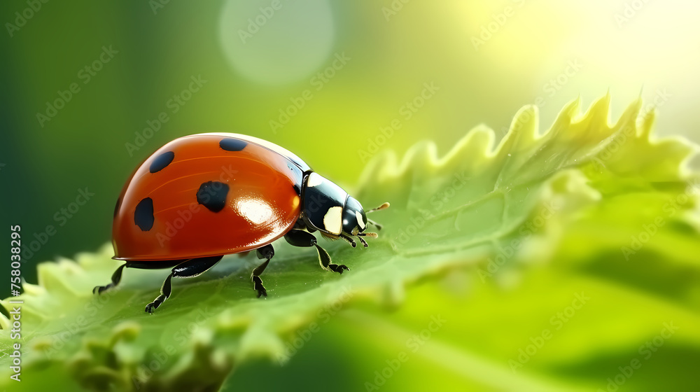 A ladybug on the background A ladybug on the background