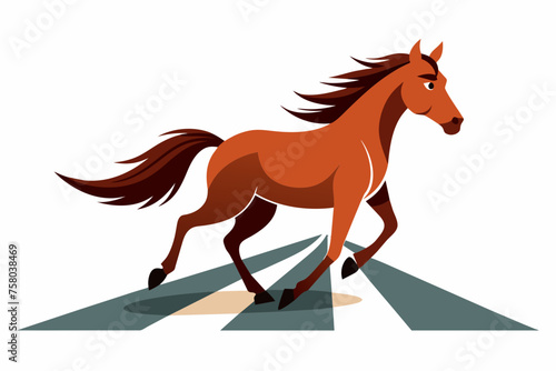a horse running