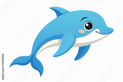 cute dolphin and svg file