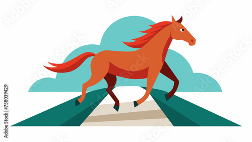 horse running and svg file
