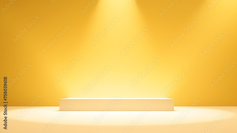Light trails on podium, minimal abstract product placement background Light trails on podium, minimal abstract product placement background