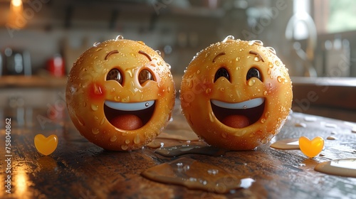 Pretzel Smiley Emoji Faces